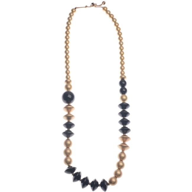LONG NECKLACE WITH RESIN BEADS