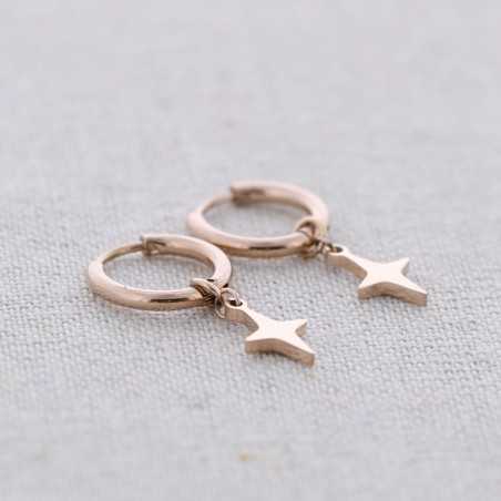 STEEL EARRINGS PENDANT POLAR STAR