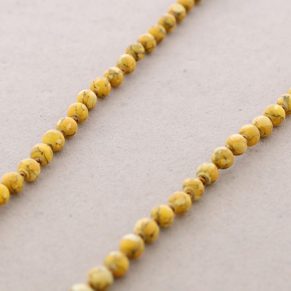 LONG NECKLACE PRINTED BALLS KNOTS 1.5M*6MM
