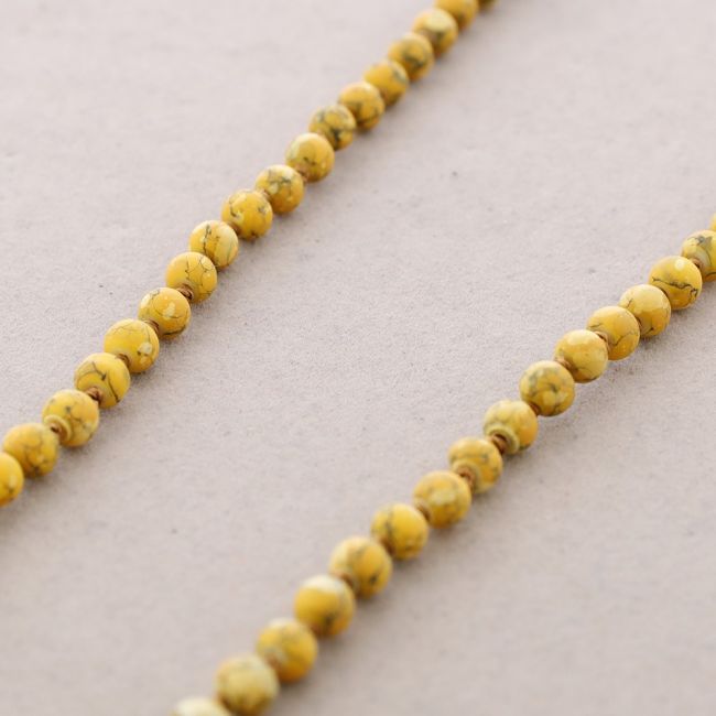 LONG NECKLACE PRINTED BALLS KNOTS 1.5M*6MM