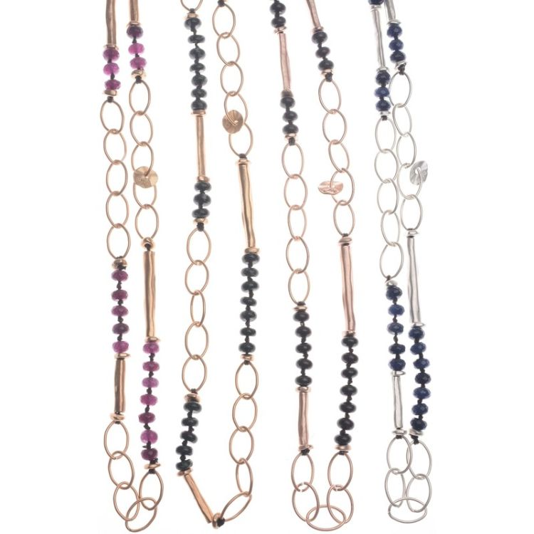 COLLAR LARGO ESLABONES PIEDRAS 2