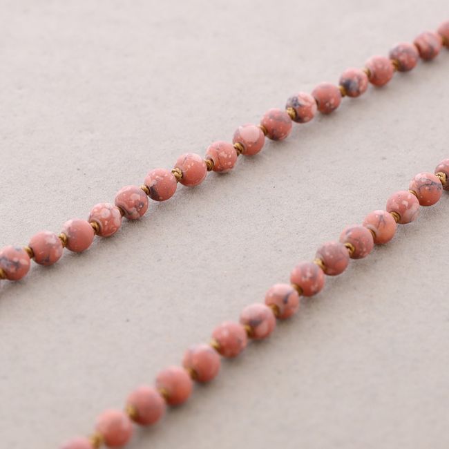 LONG NECKLACE PRINTED BALLS KNOTS 1.5M*6MM