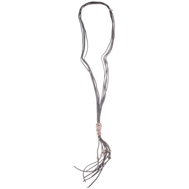LONG METAL PENDANT NECKLACE