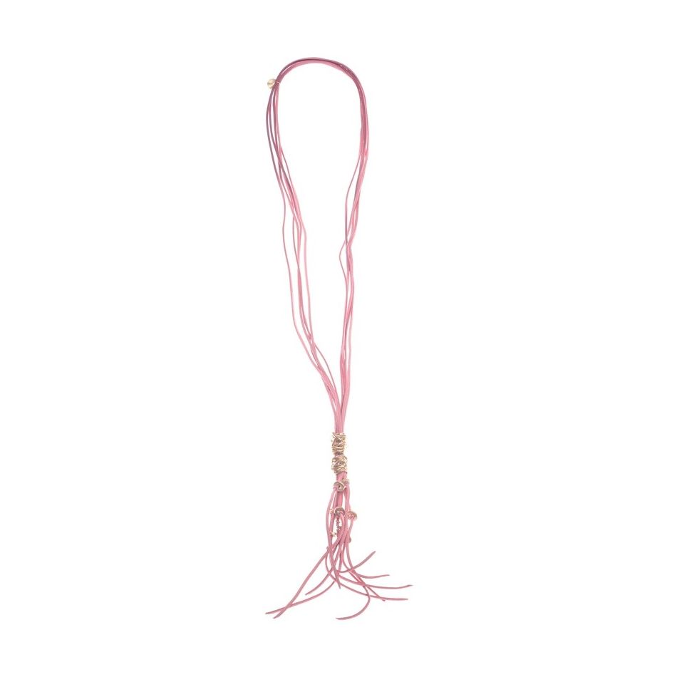 LONG METAL PENDANT NECKLACE