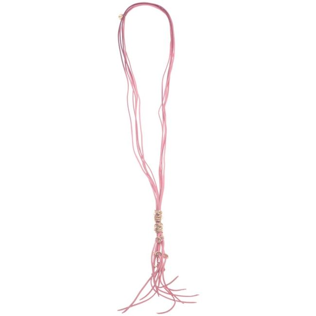 LONG METAL PENDANT NECKLACE