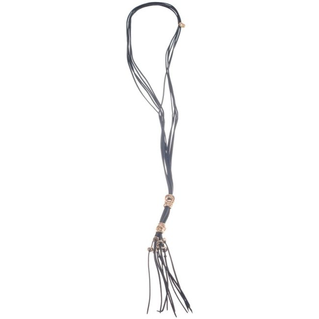 LONG METAL PENDANT NECKLACE