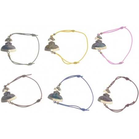 MENINA METAL ENAMEL ELASTIC BRACELET