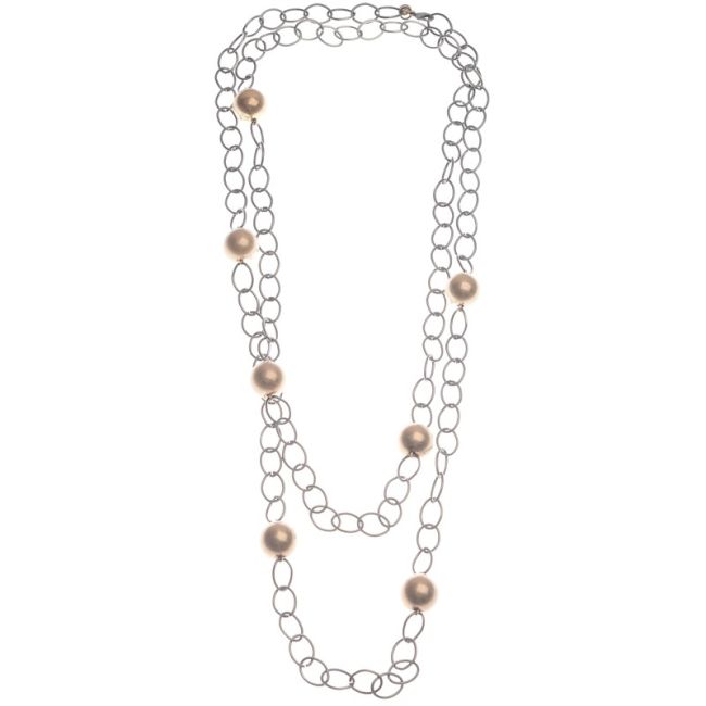 LONG BALL CHAIN NECKLACE