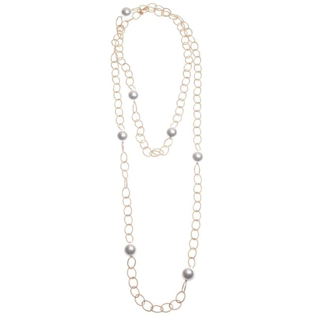 LONG BALL CHAIN NECKLACE