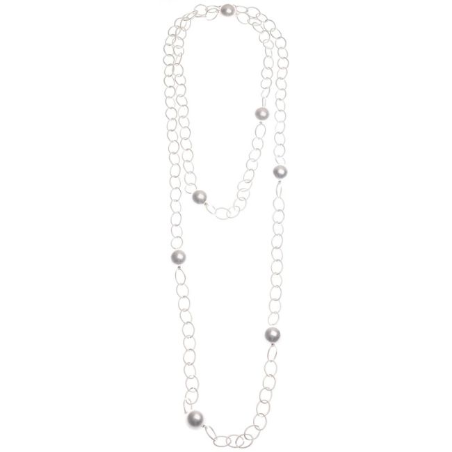 LONG BALL CHAIN NECKLACE
