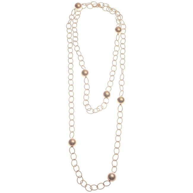 LONG BALL CHAIN NECKLACE