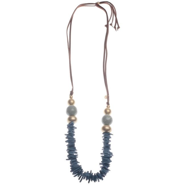 COLOR COCO RESIN BEADS LONG NECKLACE