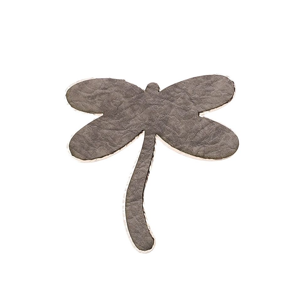 BROCHE LIBÉLULA METAL IMITACIÓN CUERO