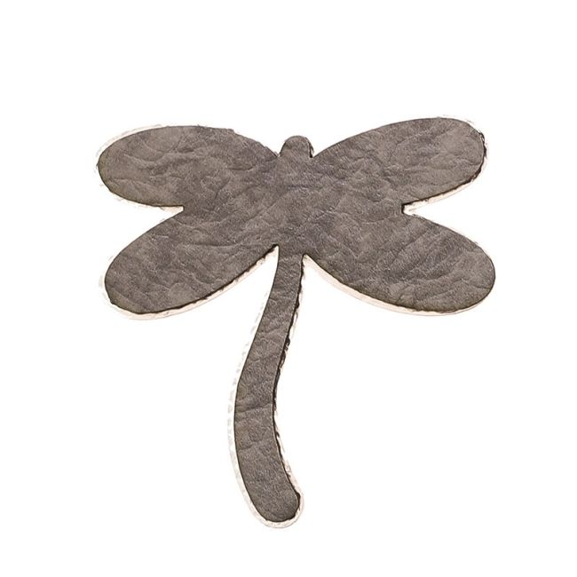BROCHE LIBÉLULA METAL IMITACIÓN CUERO