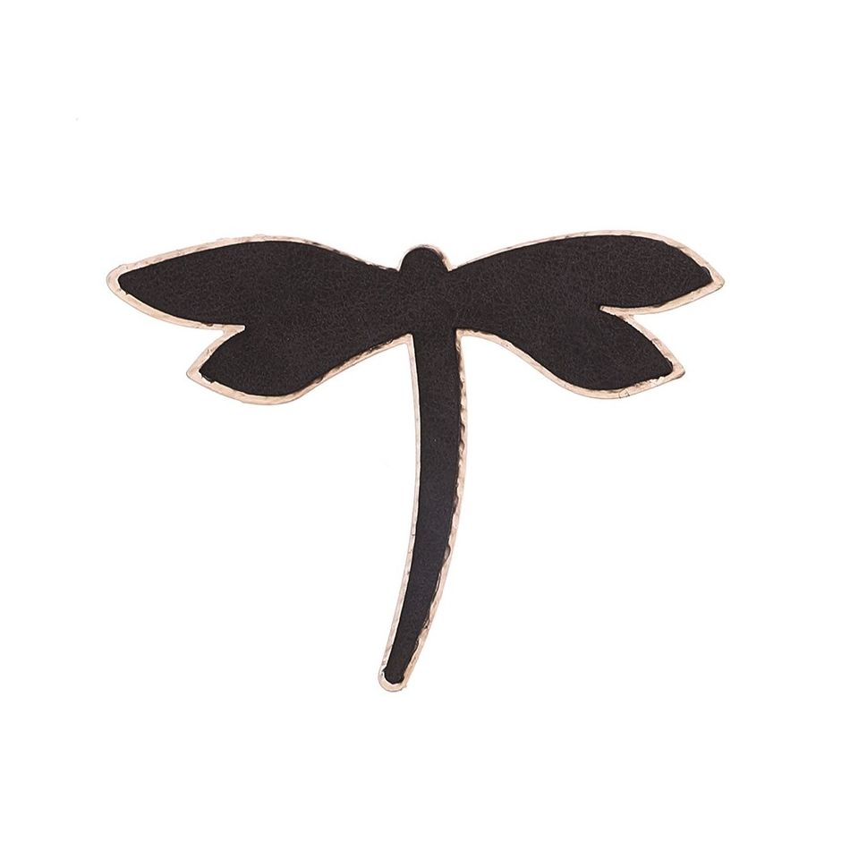 BROCHE LIBÉLULA METAL IMITACIÓN CUERO