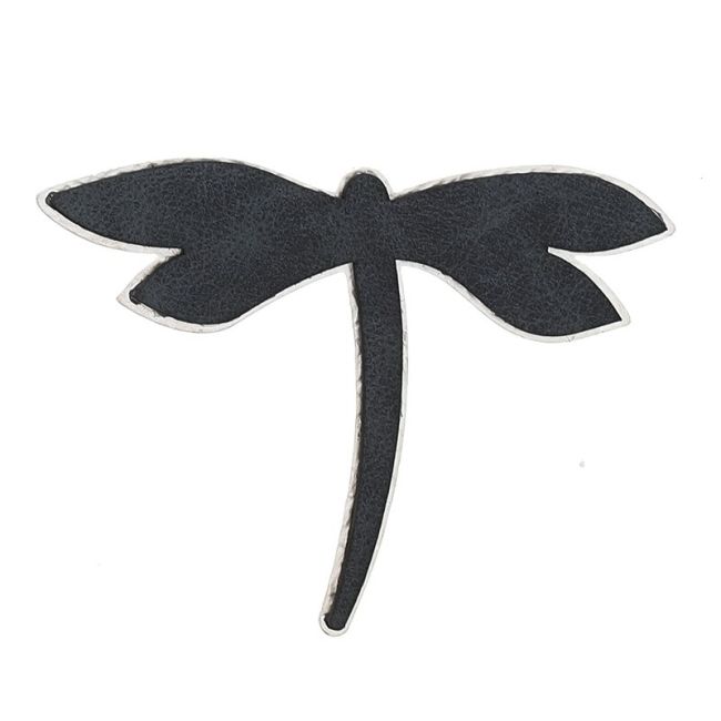 BROCHE LIBÉLULA METAL IMITACIÓN CUERO