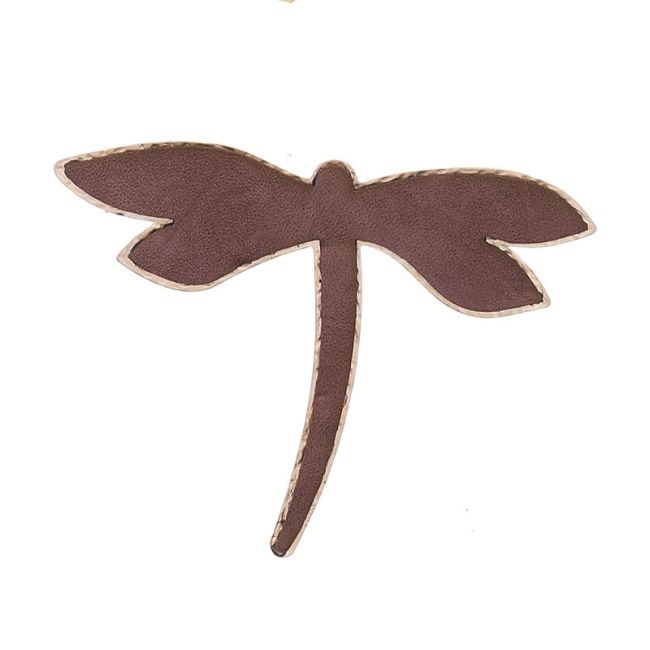 BROCHE LIBÉLULA METAL IMITACIÓN CUERO