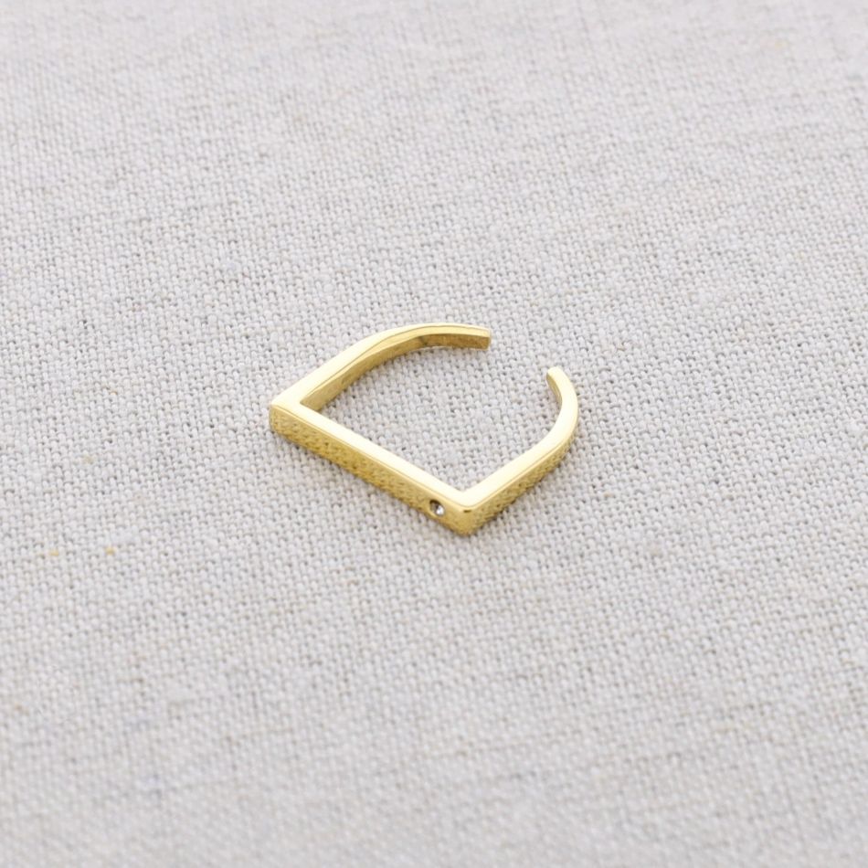 ANILLO ACERO CRISTAL INCRUSTADO