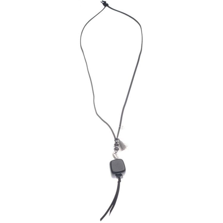 COLLAR LARGO COLGANTE CUENTAS RESINA 2