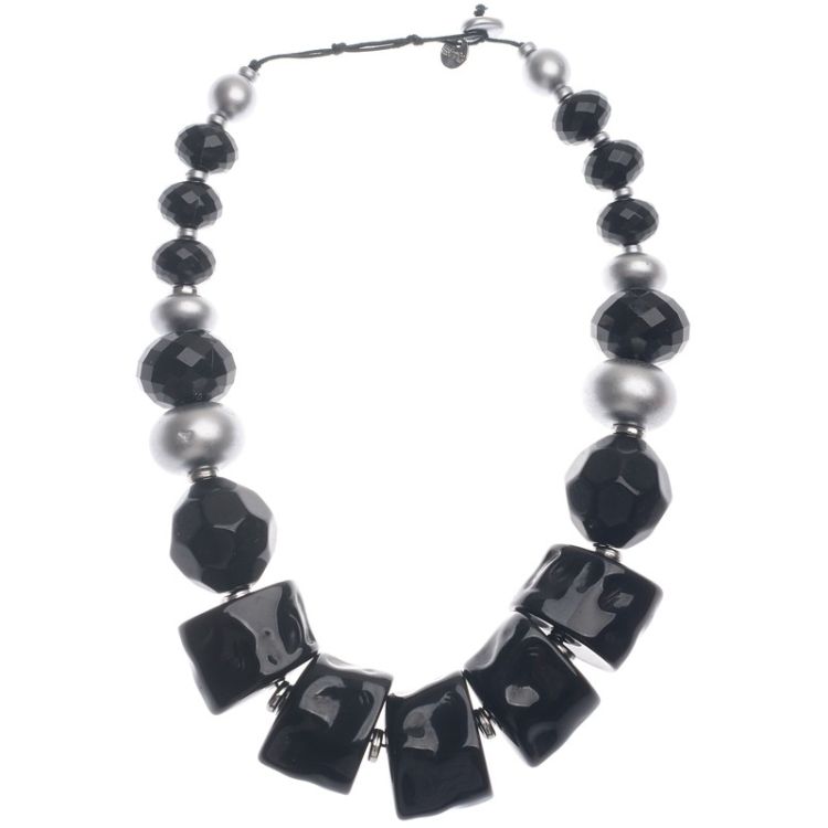 RESIN BEADS SHORT NECKLACE 2