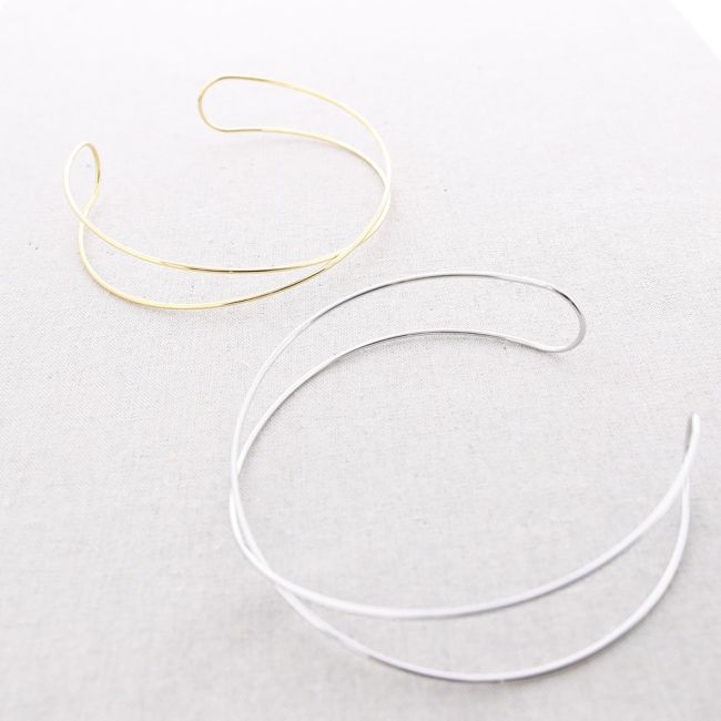CHOKER ACERO CRUZADO