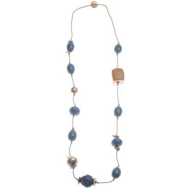 LONG NECKLACE WITH RESIN BEADS