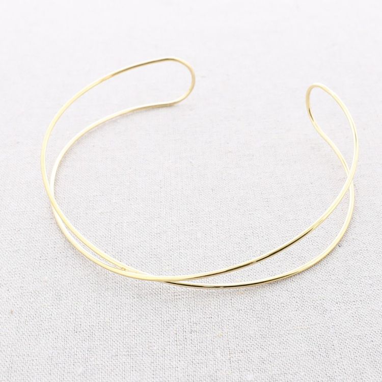CHOKER ACERO CRUZADO