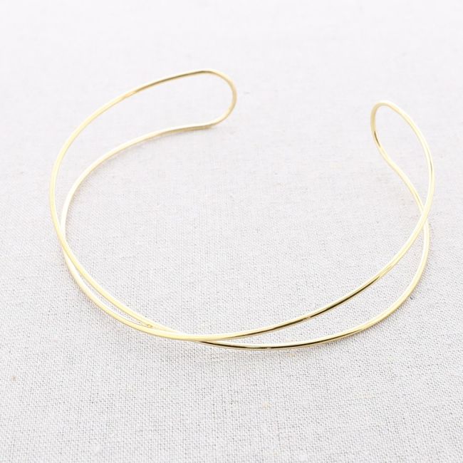 CHOKER ACERO CRUZADO
