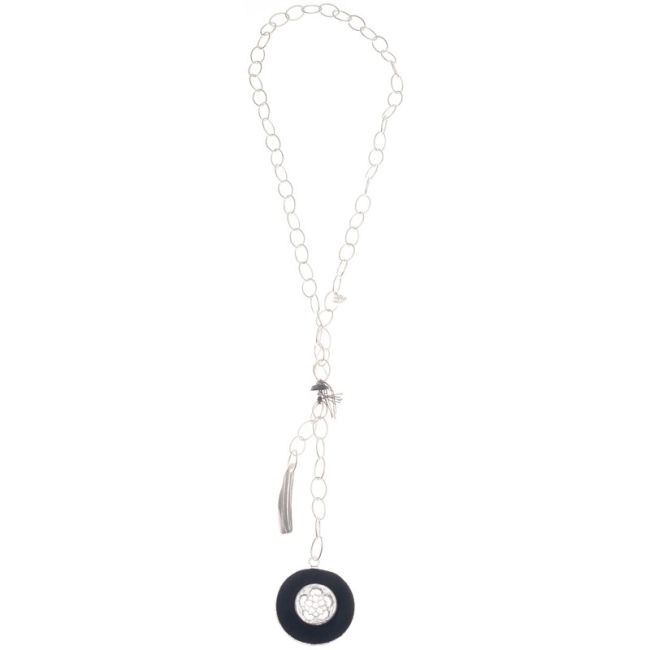 COLLAR LARGO CADENA DOBLE COLGANTE
