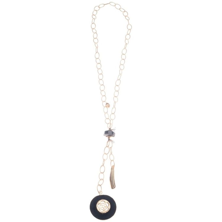 COLLAR LARGO CADENA DOBLE COLGANTE 2