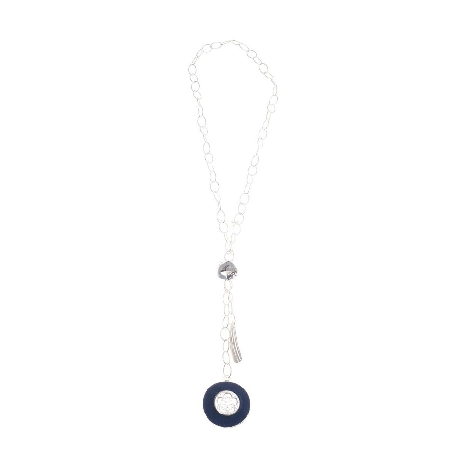 COLLAR LARGO CADENA DOBLE COLGANTE