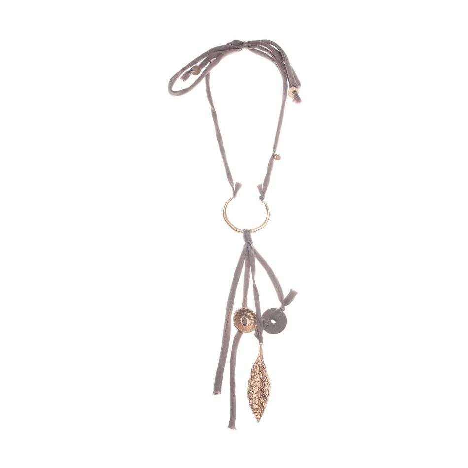 VARIOUS METAL PENDANT LONG NECKLACE