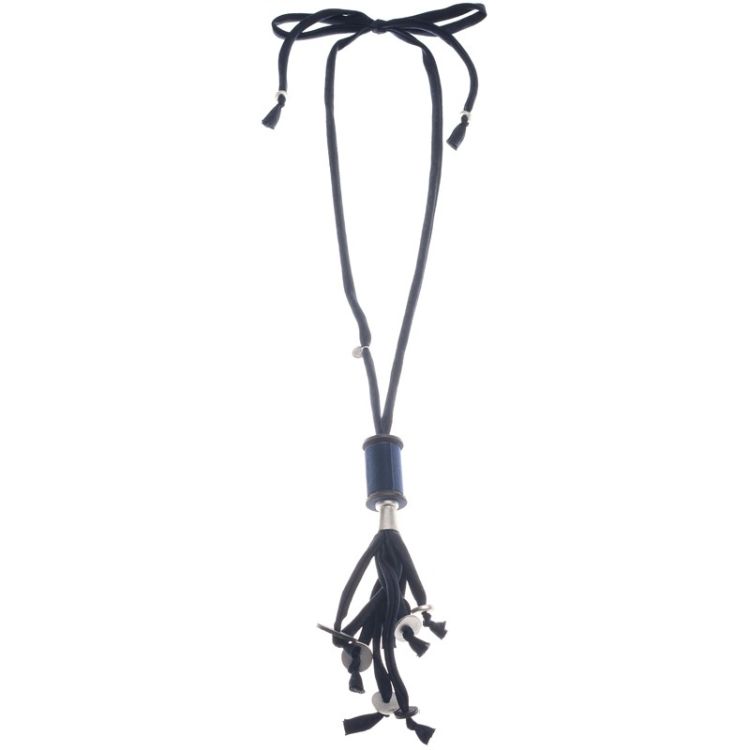FRINGE CINLINDRO PENDANT LONG NECKLACE