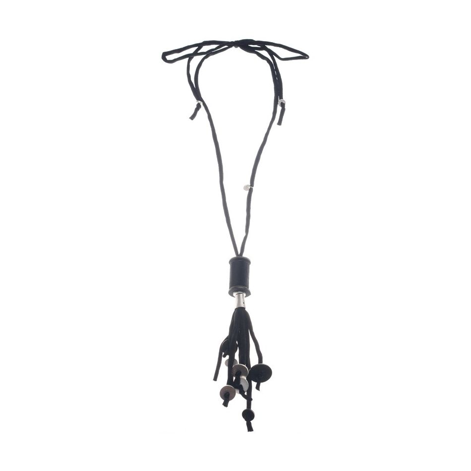 FRINGE CINLINDRO PENDANT LONG NECKLACE