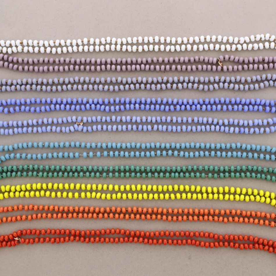 COLLAR LARGO CUENTAS NUDOS 1.2M*8MM