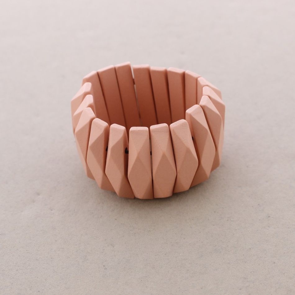 PULSERA ELÁSTICA MADERA FORMAS
