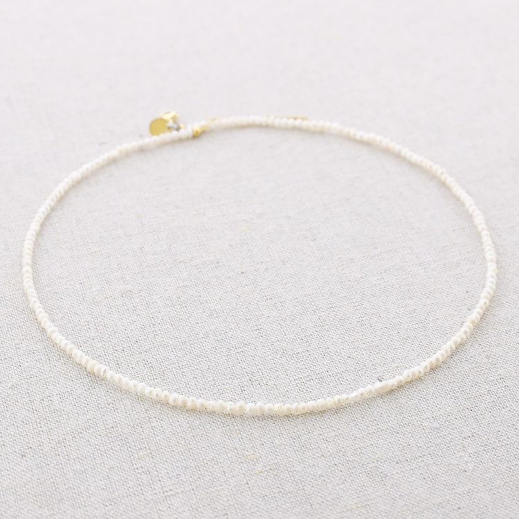 CULTIVATED PEARLS STEEL SHORT NECKLACE