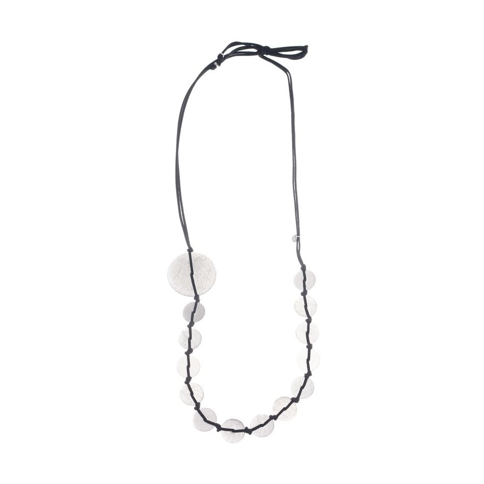 COLLAR LARGO COLGANTES MEDALLAS METAL