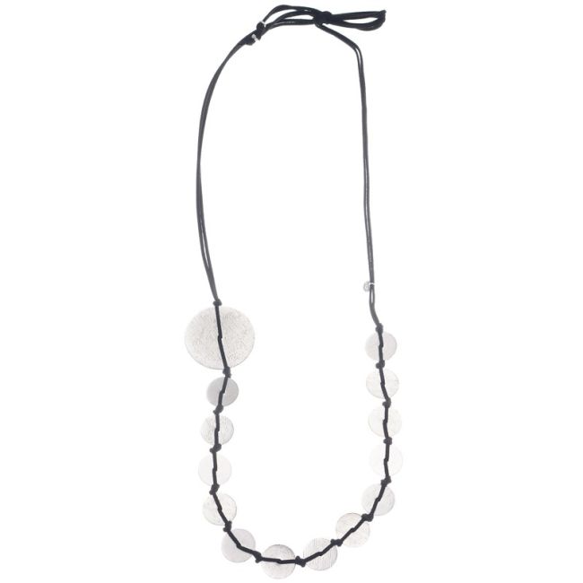 COLLAR LARGO COLGANTES MEDALLAS METAL