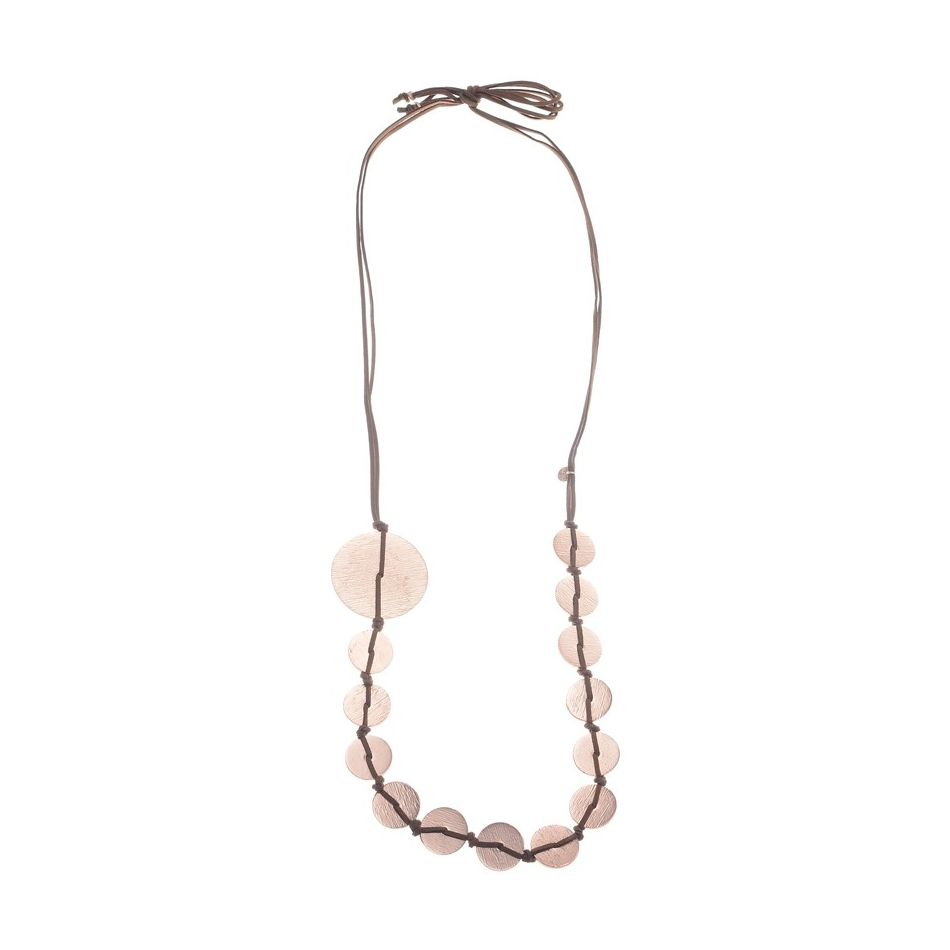 COLLAR LARGO COLGANTES MEDALLAS METAL