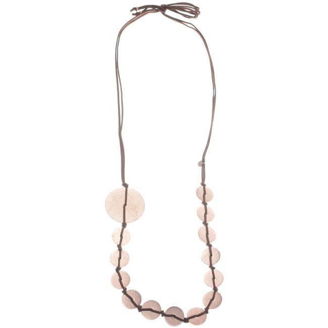 COLLAR LARGO COLGANTES MEDALLAS METAL