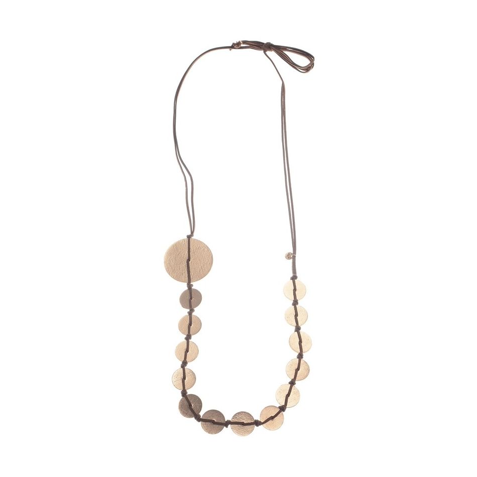 COLLAR LARGO COLGANTES MEDALLAS METAL