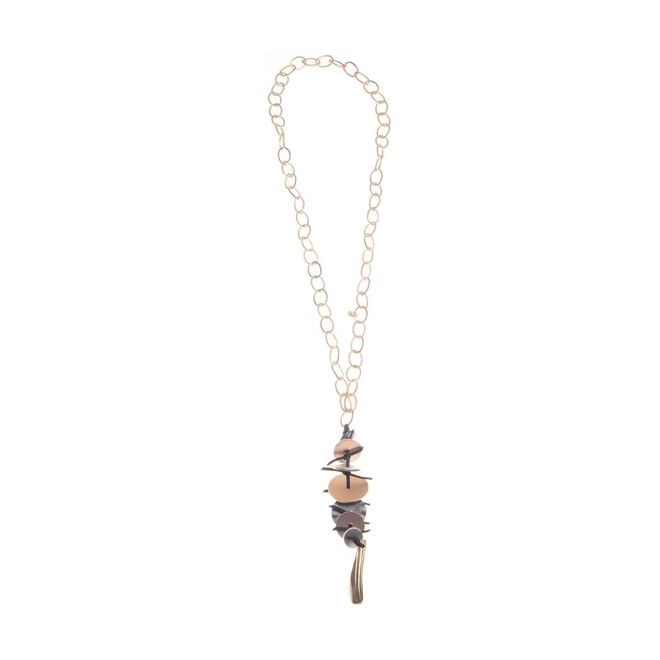 COLLAR LARGO CADENA COLGANTES METAL