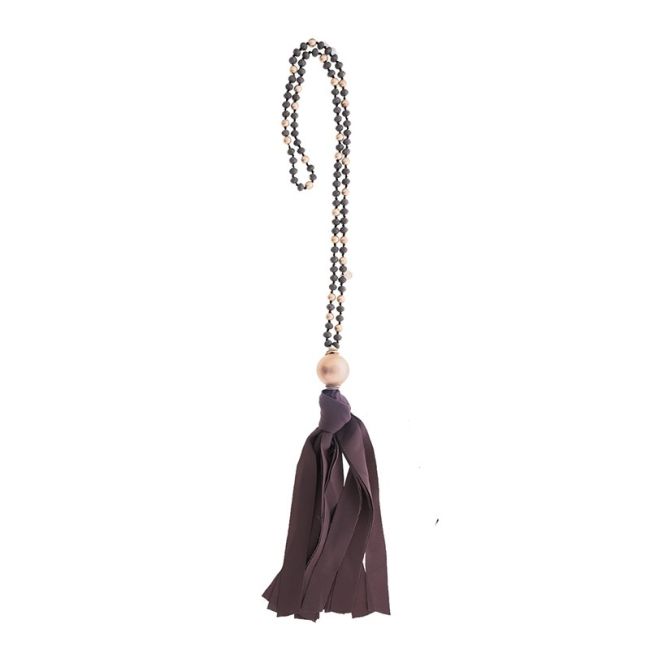 LONG CRYSTAL NECKLACE WITH FRINGE