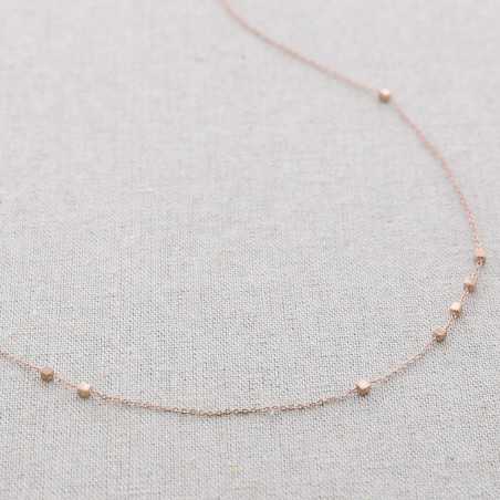STEEL SHORT NECKLACE WITH MEDALS CHAIN