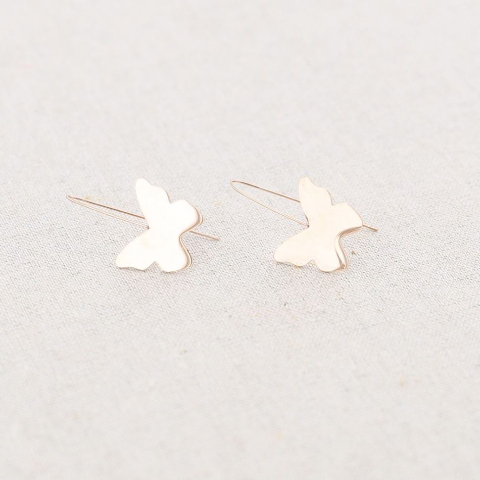 PENDIENTES ACERO MARIPOSA