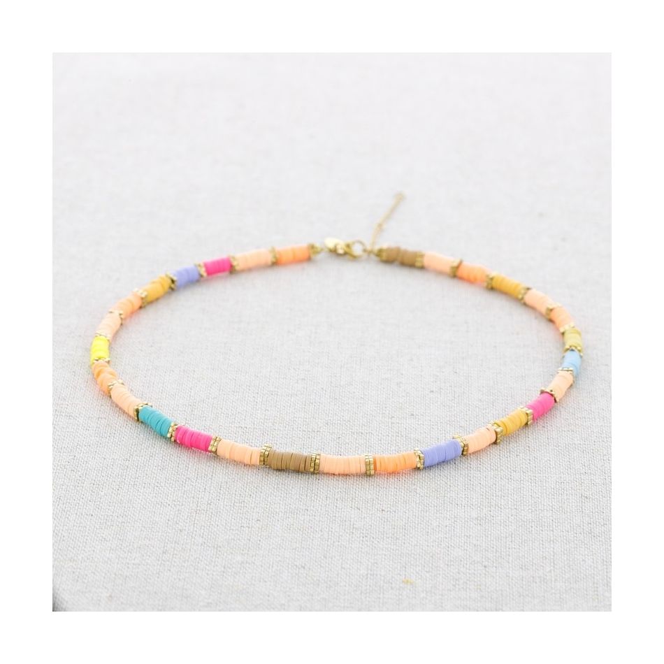 COLORINES FIMO STEEL SHORT NECKLACE