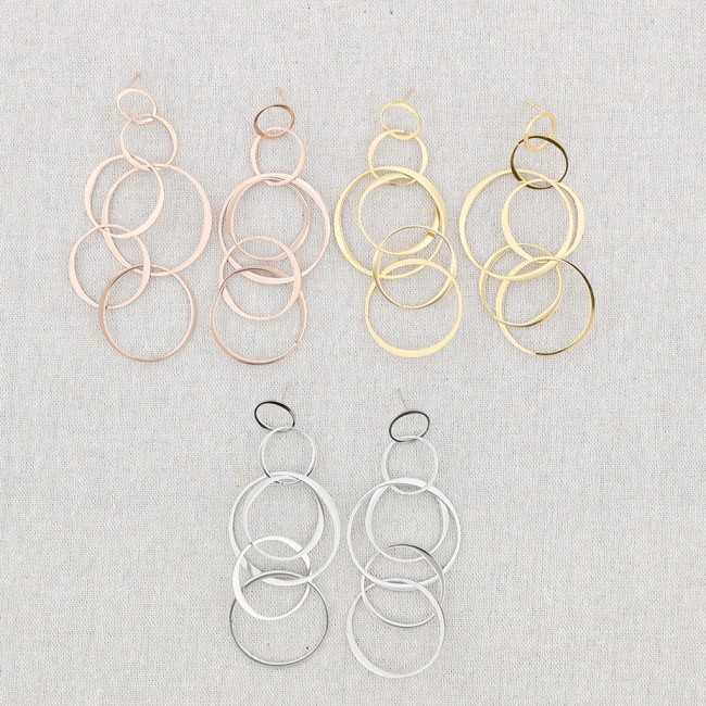 STEEL LINK EARRINGS