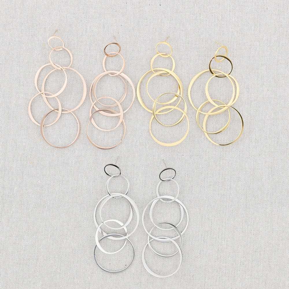 STEEL LINK EARRINGS