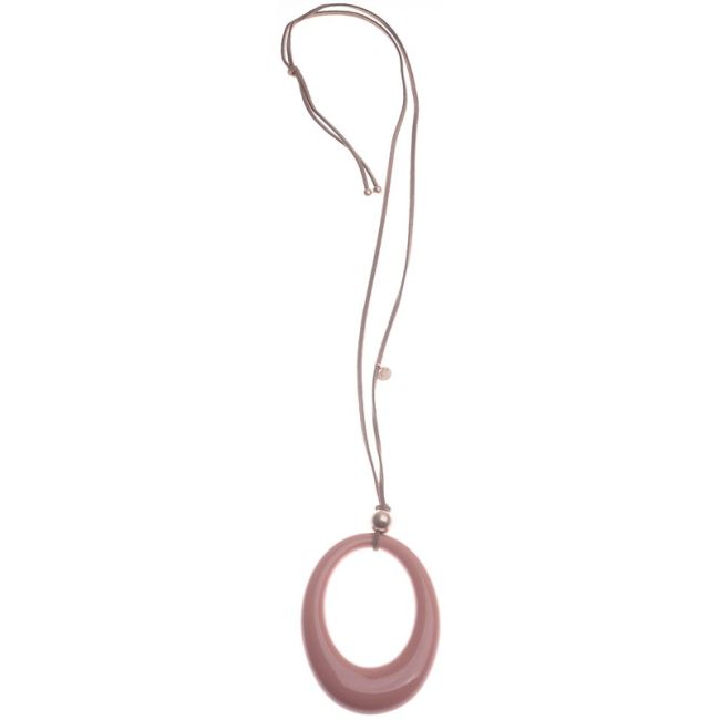 LONG NECKLACE PENDANT RESIN RING